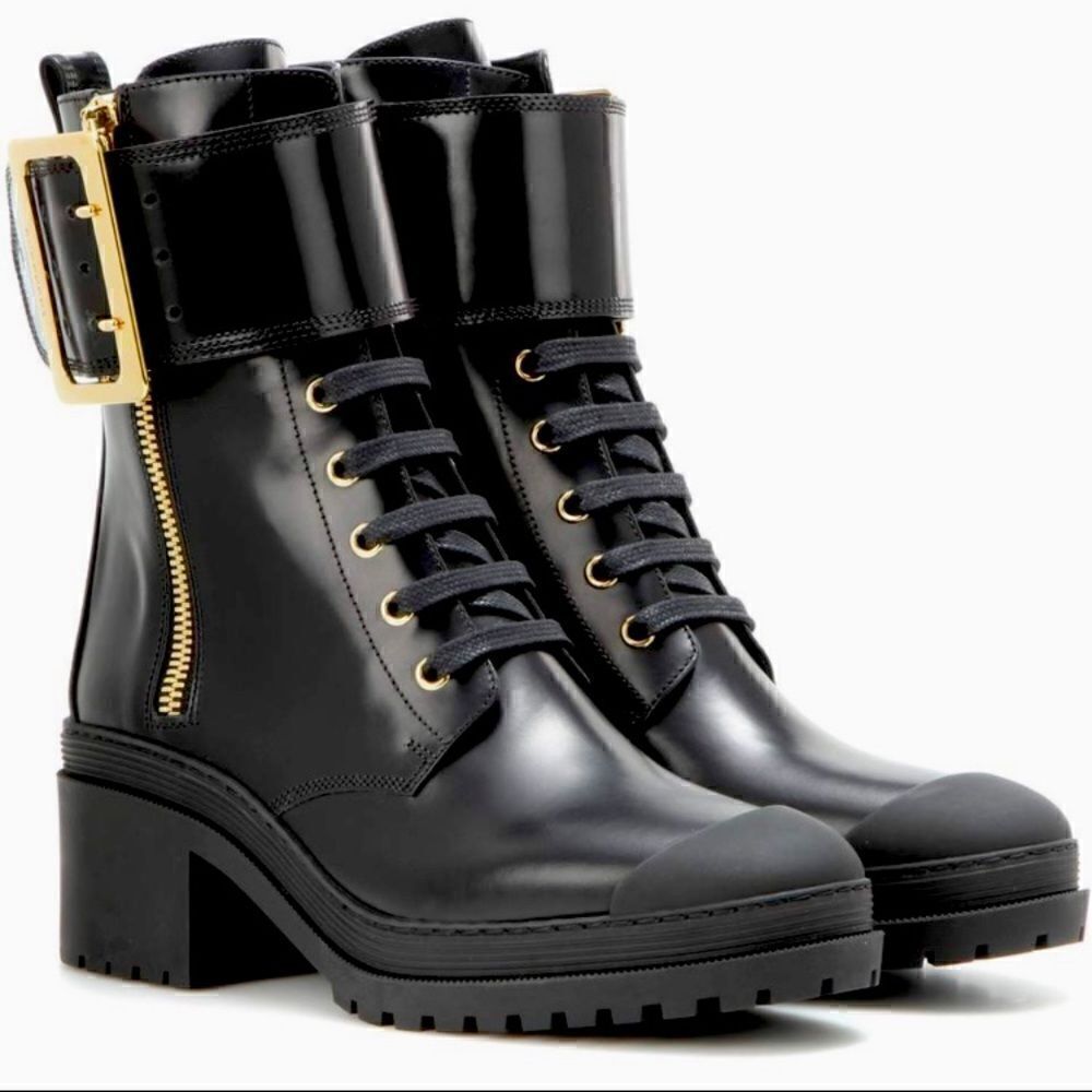❤️SOLD❤️🍀BURBERRY Scarcroft 50 Buckle-Accented Boots Size: IT 38